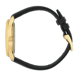  Shop Authentic Gucci Eryx Automatic Chevron Gold Dial Black Leather Strap Watch For Men - YA126340 - Luxxuri