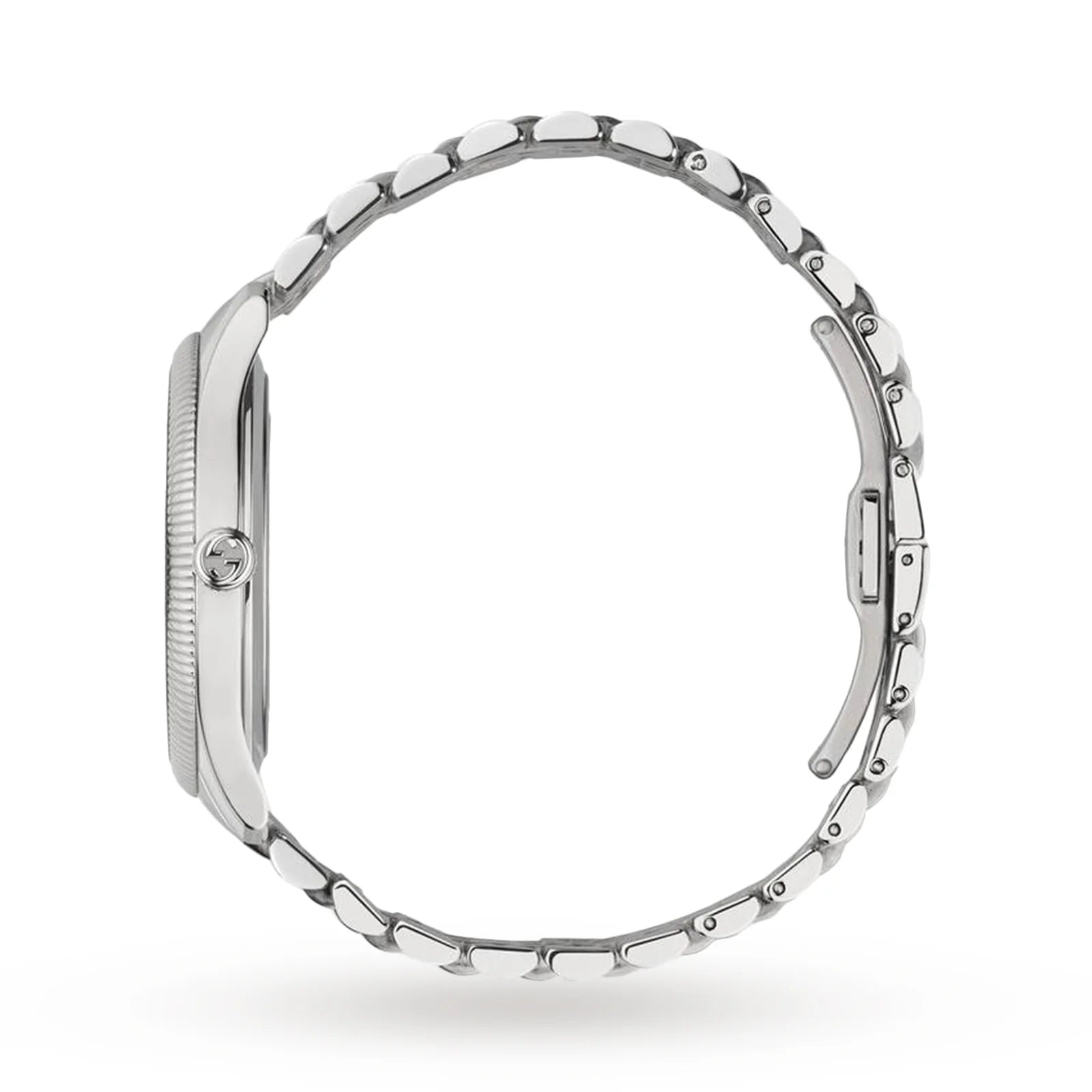  Shop Authentic Gucci G Timeless Automatic Silver Dial Silver Steel Strap Watch for Men - YA126354 - Luxxuri