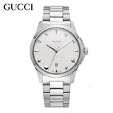  Shop Authentic Gucci G Timeless White Dial Silver Steel Strap Watch For Women - YA1264028A - Luxxuri
