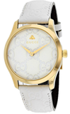  Shop Authentic Gucci G Timeless Quartz White Dial White Leather Strap Watch For Women - YA1264033A - Luxxuri