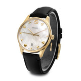  Shop Authentic Gucci G-Timeless Mother of Pearl Dial Black Leather Strap Watch For Women - YA1264044 - Luxxuri