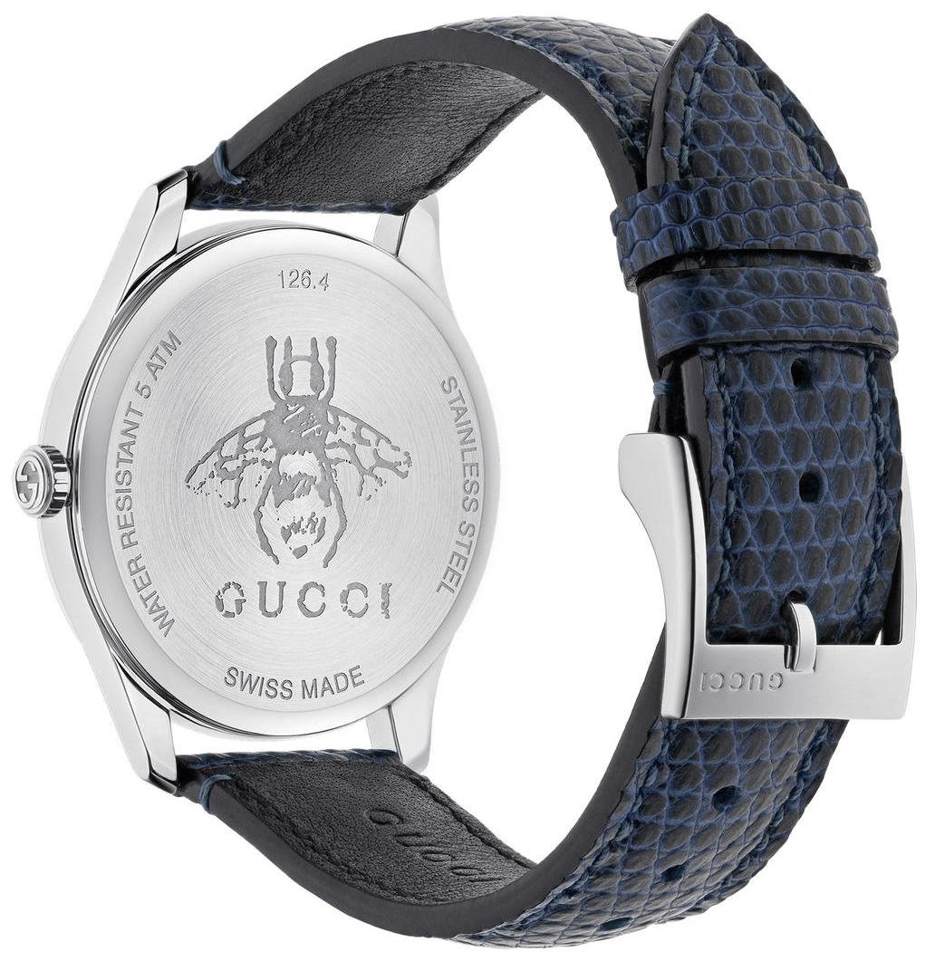  Shop Authentic Gucci G-Timeless Signature Mother of Pearl Star Dial Blue Watch For Women - YA126588 - Luxxuri