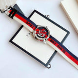  Shop Authentic Gucci G Timeless Quartz White Red Blue Dial Multicolored NATO Strap Watch For Men - YA1264059 - Luxxuri