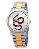  Shop Authentic Gucci G Timeless Quartz Silver Dial Silver Steel Strap Watch For Women - YA1264075 - Luxxuri