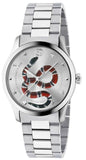  Shop Authentic Gucci G Timeless Silver Dial Silver Steel Strap Watch For Women - YA1264076 - Luxxuri