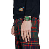  Shop Authentic Gucci G Timeless Le Marche Des Merveilles Green Dial Green Leather Strap Watch for Women - YA1264081 - Luxxuri