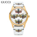  Shop Authentic Gucci G Timeless Quartz White Dial White Leather Strap Watch For Women - YA1264109 - Luxxuri