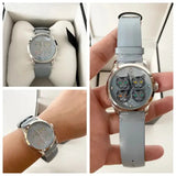  Shop Authentic Gucci G Timeless Quartz Mother of Pearl Dial Blue Leather Strap Watch For Women - YA1264124 - Luxxuri