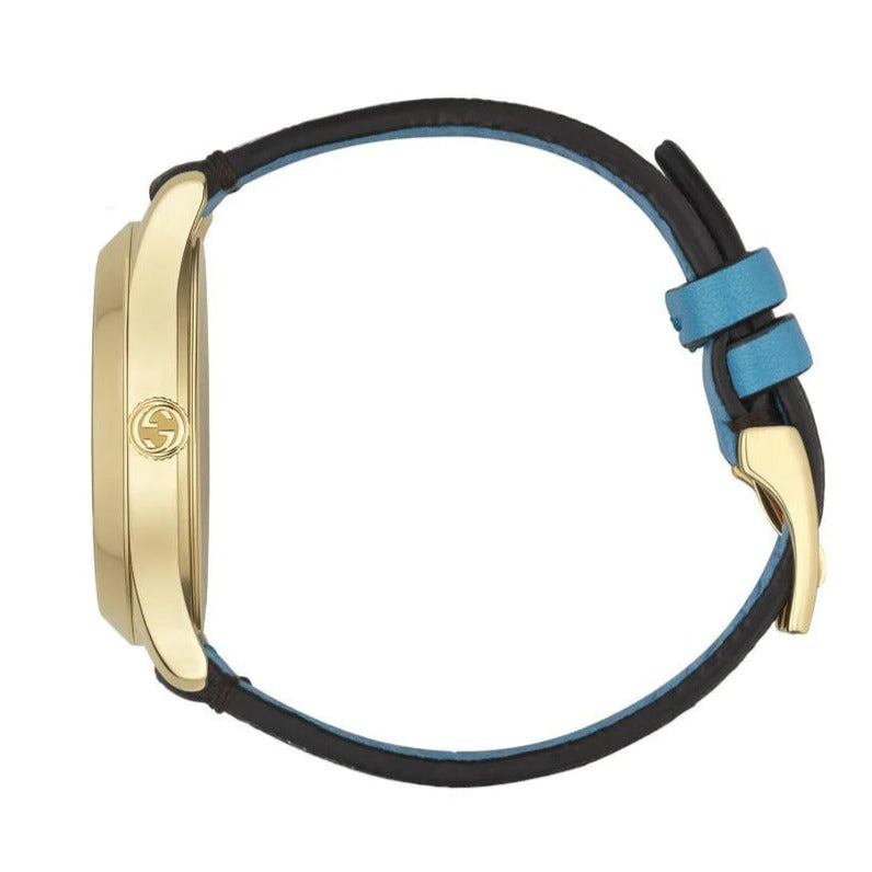  Shop Authentic Gucci G Timeless Disney Donald Duck Brown Dial Brown Leather Strap Watch For Women - YA1264167 - Luxxuri