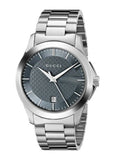  Shop Authentic Gucci G Timeless Grey Dial Silver Steel Strap Watch For Men - YA126441 - Luxxuri