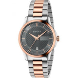  Shop Authentic Gucci G Timeless Grey Dial Two Tone Steel Strap Watch For Men - YA126446 - Luxxuri