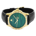  Shop Authentic Gucci Le Marche Des Merveilles Quartz Green Dial Black Leather Strap Watch For Women - YA126463 - Luxxuri
