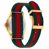  Shop Authentic Gucci Le Marche des Merveilles Green & Red Dial Green & Red NATO Strap Unisex Watch - YA126487 - Luxxuri