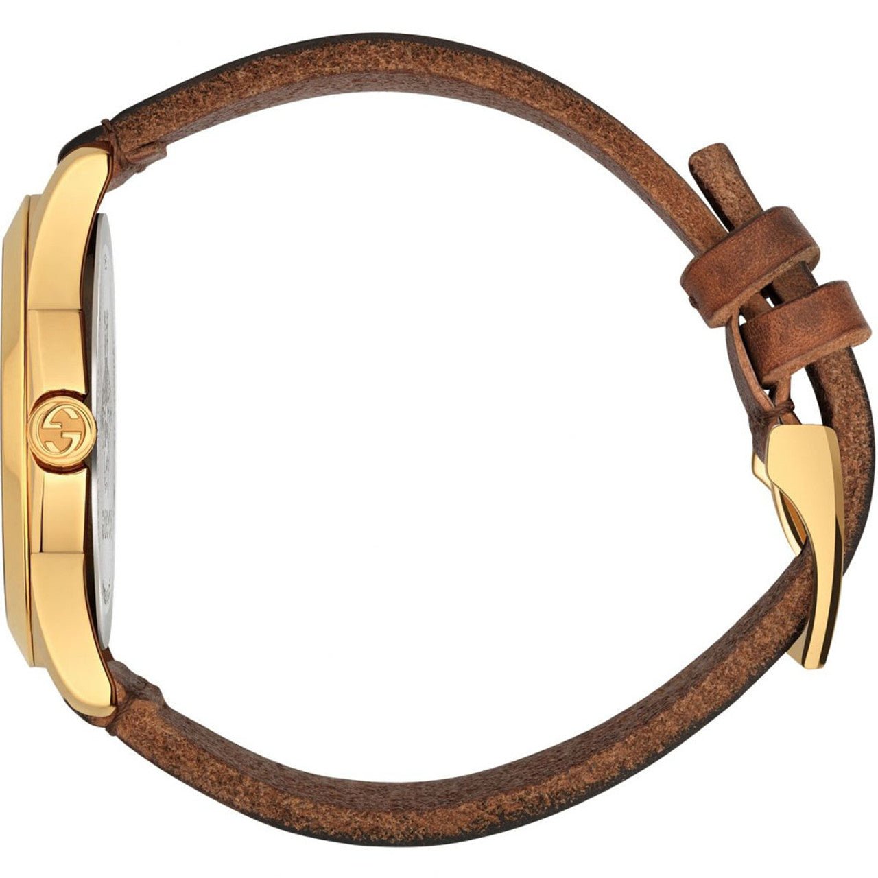  Shop Authentic Gucci Le Marche Des Merveilles Red & Green Dial Brown Leather Strap Unisex Watch - YA126497 - Luxxuri