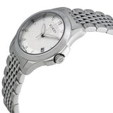  Shop Authentic Gucci G Timeless Silver Dial Silver Steel Strap Watch For Women - YA126501 - Luxxuri
