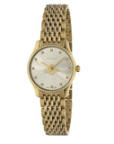  Shop Authentic Gucci G Timeless Quartz Mother of Pearl Dial Gold Steel Strap Watch For Women - YA1265021 - Luxxuri