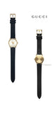  Shop Authentic Gucci G Timeless Quartz Silver Dial Black Leather Strap Watch For Women - YA1265023 - Luxxuri