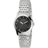  Shop Authentic Gucci G Timeless Black Dial Silver Steel Strap Watch For Women - YA126502 - Luxxuri