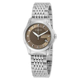  Shop Authentic Gucci G Timeless Brown Dial Silver Steel Strap Watch For Women - YA126503 - Luxxuri