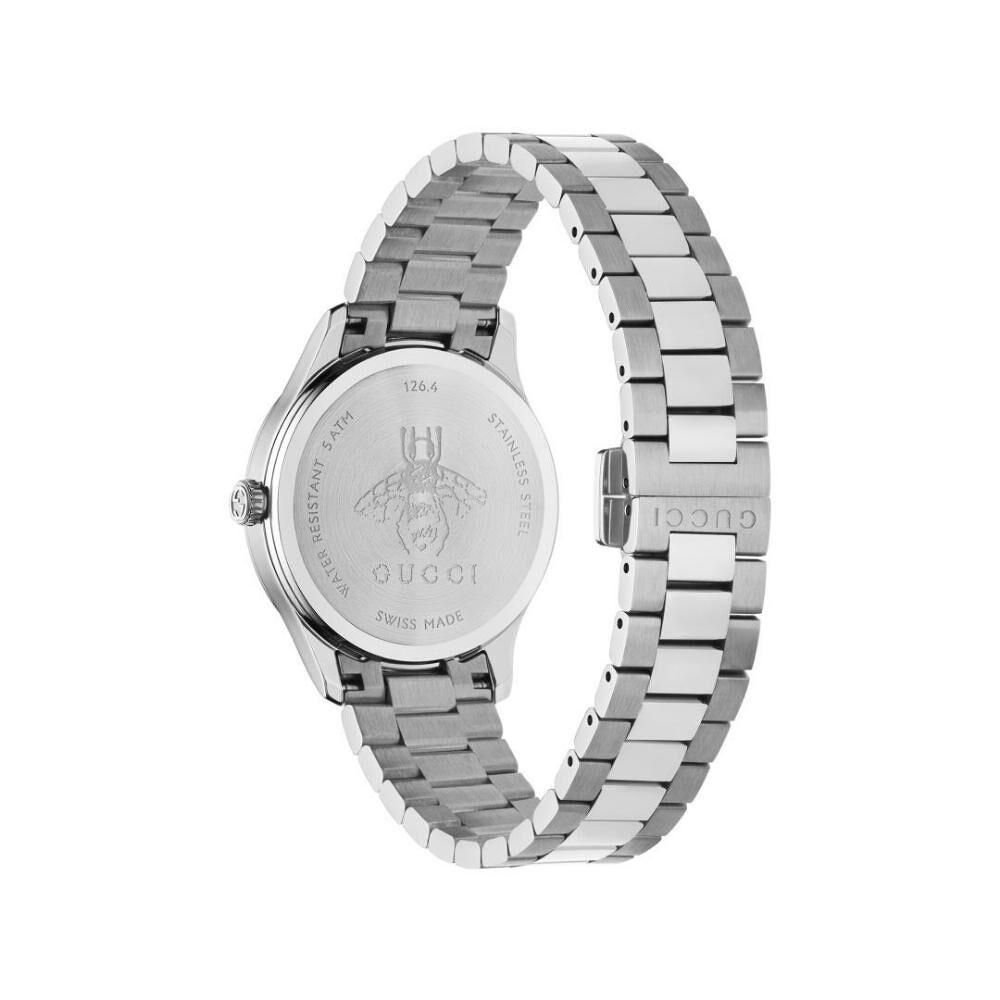  Shop Authentic Gucci G Timeless Diamonds White Dial Silver Steel Strap Watch for Women - YA1265064 - Luxxuri