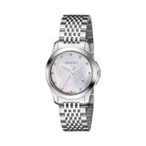  Shop Authentic Gucci G Timeless Diamonds Mother of Pearl Dial Silver Steel Strap Watch For Women - YA126504 - Luxxuri