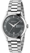  Shop Authentic Gucci G Timeless Grey Dial Silver Steel Strap Watch For Women - YA126522 - Luxxuri