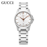  Shop Authentic Gucci G Timeless Silver Dial Silver Steel Strap Watch For Women - YA126523 - Luxxuri