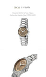  Shop Authentic Gucci G Timeless Brown Dial Silver Steel Strap Watch For Women - YA126526 - Luxxuri