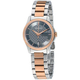  Shop Authentic Gucci G Timeless Grey Dial Two Tone Steel Strap Watch For Women - YA126527 - Luxxuri