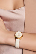 Shop Authentic Gucci G Timeless Quartz White Dial White Leather Strap Watch For Women - YA126580A - Luxxuri
