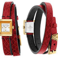  Shop Authentic Gucci G Frame White Dial Red Leather Strap Watch For Women - YA128524 - Luxxuri