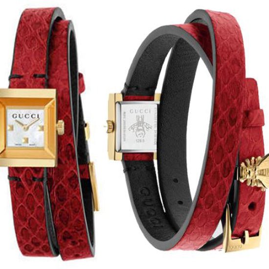  Shop Authentic Gucci G Frame White Dial Red Leather Strap Watch For Women - YA128524 - Luxxuri