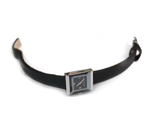  Shop Authentic Gucci G-Frame Black Dial Black Leather Strap Watch For Women - YA128526 - Luxxuri