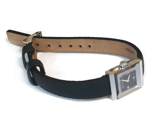  Shop Authentic Gucci G-Frame Black Dial Black Leather Strap Watch For Women - YA128526 - Luxxuri