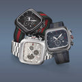  Shop Authentic Gucci Coupe Chronograph Quartz Black Two Tone NATO Strap Watch For Men - YA131202 - Luxxuri