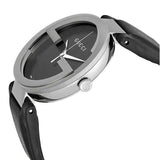  Shop Authentic Gucci Interlocking G Iconic Black Dial Black Leather Strap Watch For Men - YA133205 - Luxxuri