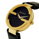  Shop Authentic Gucci G Interlocking Grammy Special Edition Black Dial Black Leather Strap Watch For Men - YA133212 - Luxxuri