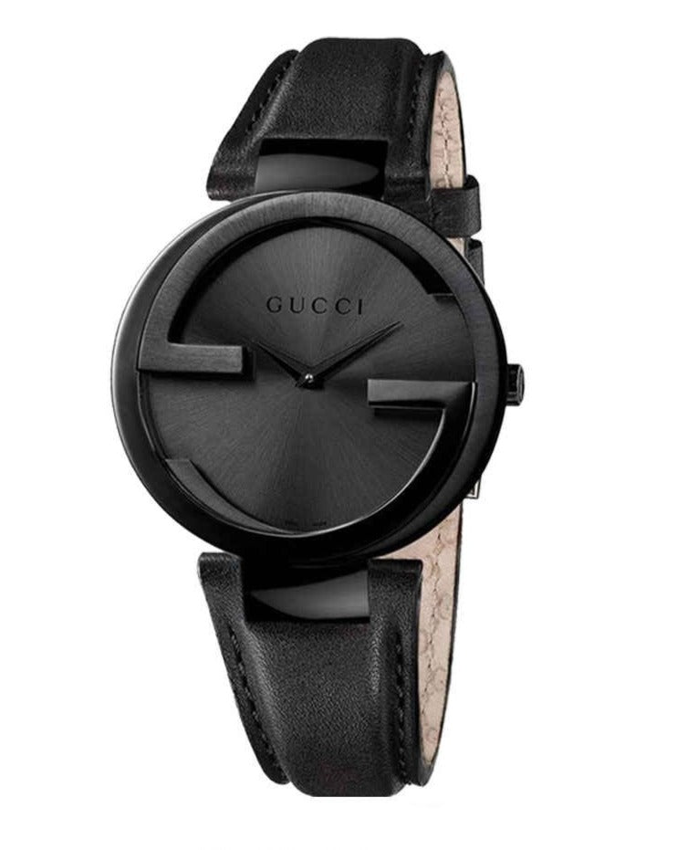  Shop Authentic Gucci Interlocking G Black Dial Watch For Women - YA133302 - Luxxuri