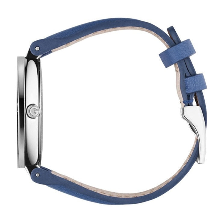  Shop Authentic Gucci Interlocking G Blue Dial Blue Leather Strap Watch For Women - YA133322 - Luxxuri