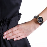  Shop Authentic Gucci Interlocking G Gold Black Dial Black Leather Strap Unisex Watch - YA133326 - Luxxuri