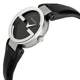  Shop Authentic Gucci Interlocking G Iconic Black Dial Black Leather Strap Watch For Men - YA133205 - Luxxuri