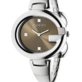  Shop Authentic Gucci Guccissima Brown Dial Silver Steel Strap Watch For Women - YA134302 - Luxxuri