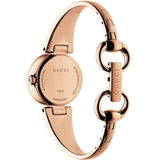  Shop Authentic Gucci Guccissima Collection Quartz Black Dial Rose Gold Steel Strap Watch For Women - YA134509 - Luxxuri
