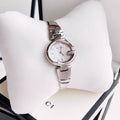  Shop Authentic Gucci Guccissima Quartz Silver Dial Silver Steel Strap Watch For Women - YA134511 - Luxxuri