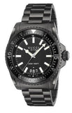  Shop Authentic Gucci Dive Quartz Black Dial Black Steel Strap Watch For Men - YA136205 - Luxxuri