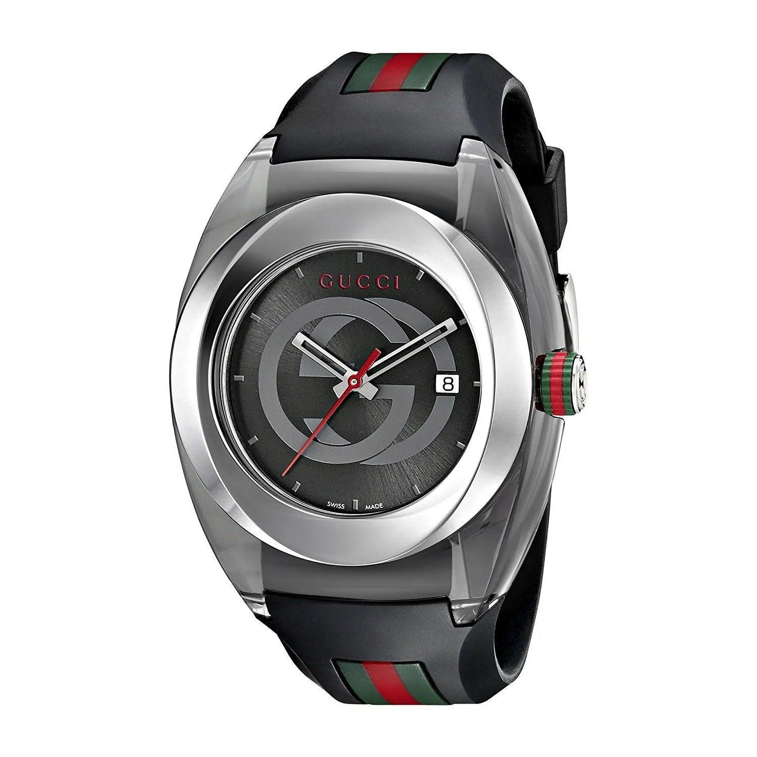  Shop Authentic Gucci Sync Quartz Black Dial Black Rubber Strap Watch For Men - YA137301 - Luxxuri