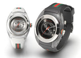  Shop Authentic Gucci Sync XXL Quartz Black Dial Black Rubber Strap Watch For Men - YA137101 - Luxxuri