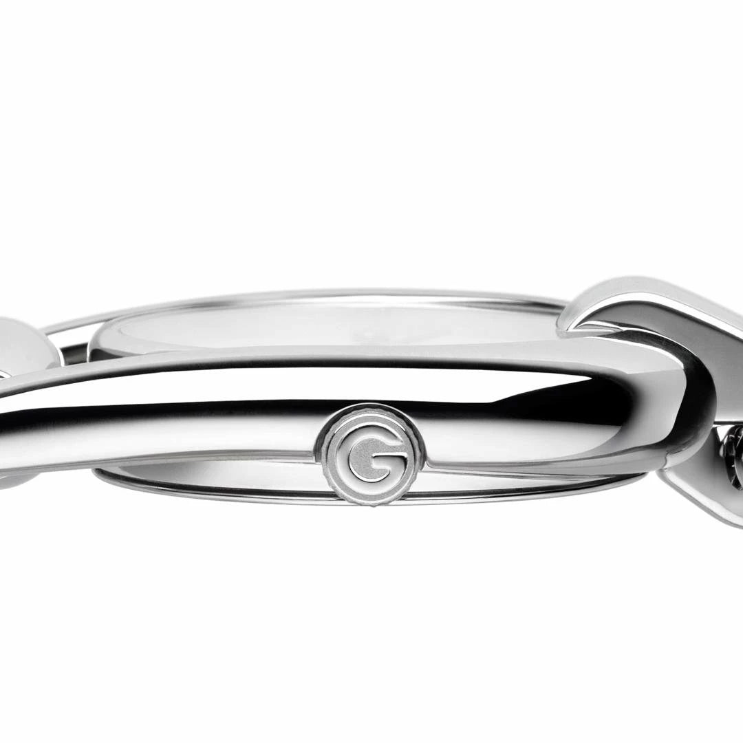  Shop Authentic Gucci Horsebit Collection Quartz Brown Dial Silver Steel Strap Watch For Women - YA139501 - Luxxuri