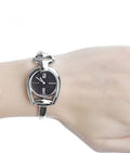  Shop Authentic Gucci Horsebit Collection Mother of Pearl Black Dial Silver Steel Strap Watch For Women - YA139503 - Luxxuri