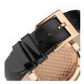  Shop Authentic Gucci Diamantissima Quartz Black Dial Black Leather Strap Watch for Women - YA141401 - Luxxuri